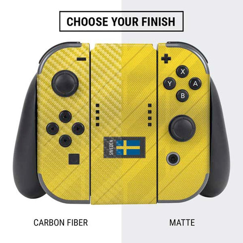 Sweden Soccer Flag Nintendo Switch Bundle Skin